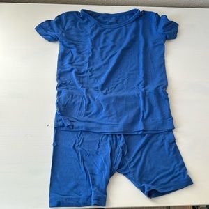 Kyte Baby 3T Short Sleeve Pajamas in Royal Blue
